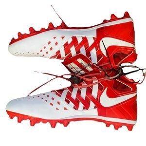 Nike Huarache V LAX Lacrosse Cleats Red White Men’s Size 16 New w/ Tags